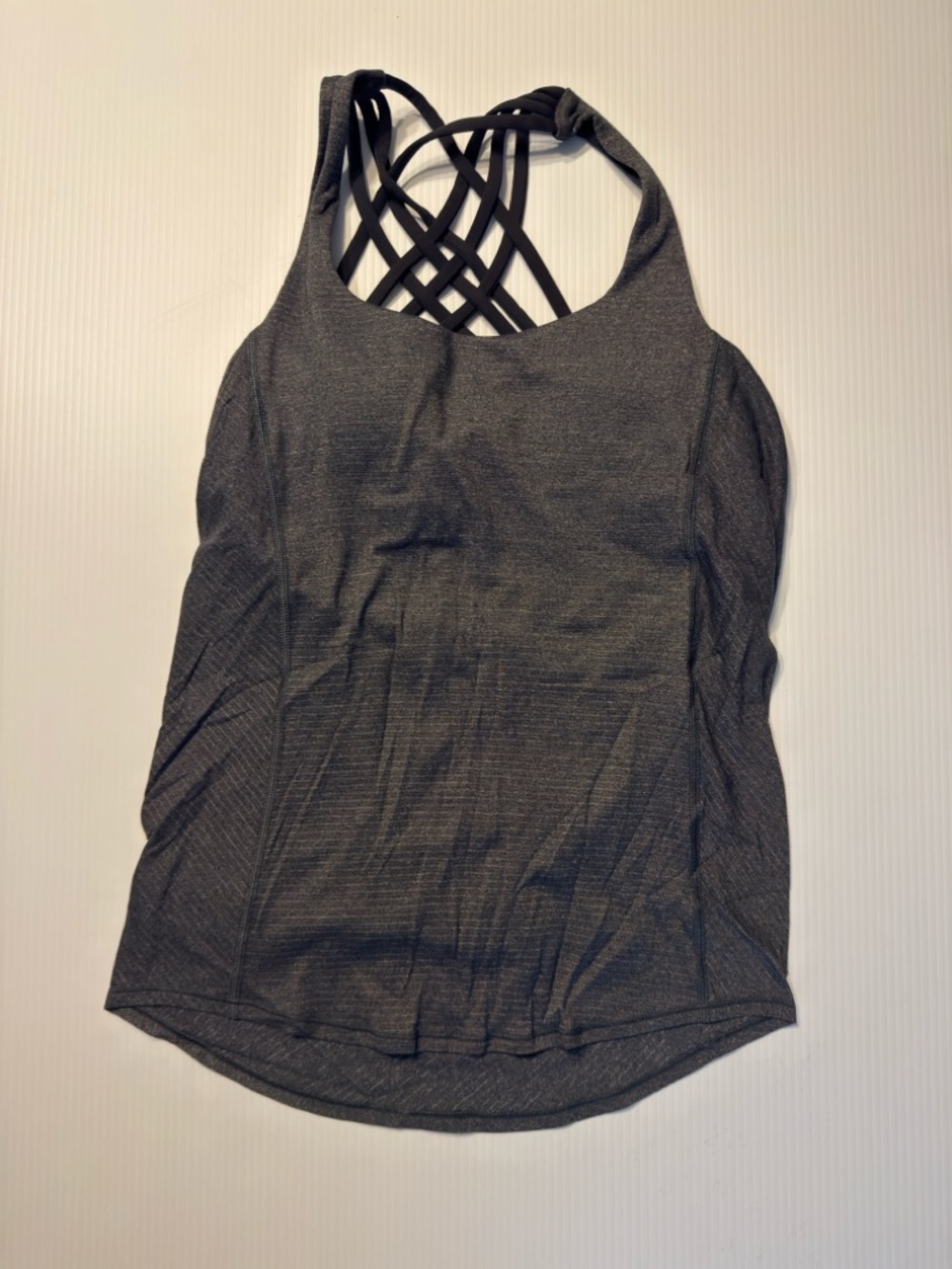 lululemon athletica Charcoal Gray Strappy Back Tank